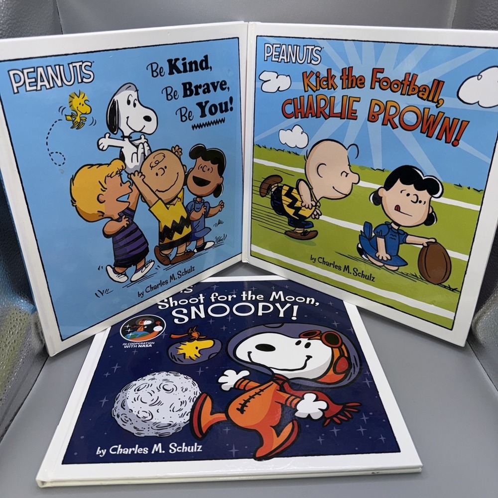 Lot 3 Peanuts Kohl's Cares Hardback Books